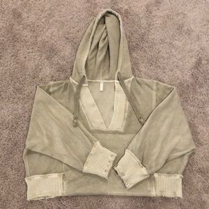 Free people crop sweatshirt